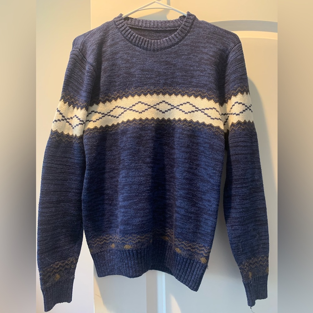 Blue sweater. Soft and comfortable. Men’s small